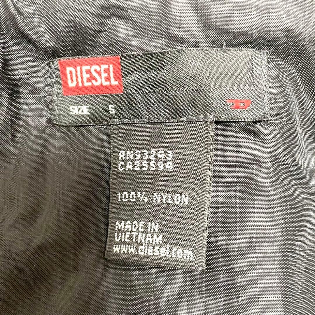 y2k❤️ 00s DIESEL ロゴ 刺繍 ボア ミリタリー ブルゾン n2b