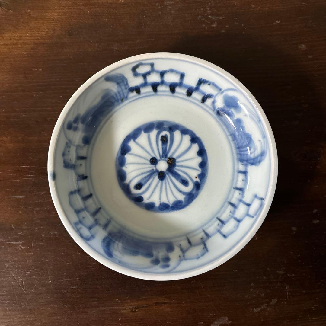 古伊万里膾皿　5点(窯傷有り)なます皿　古道具　アンティーク　検:白洲正子　李朝