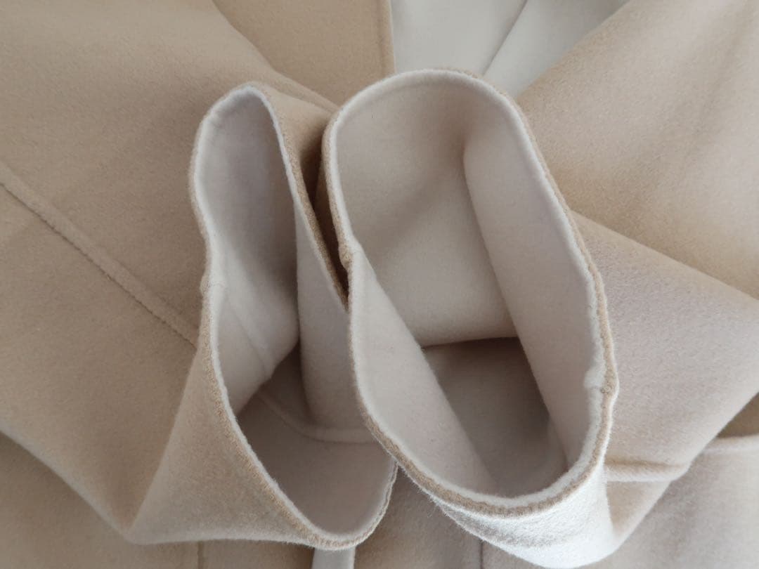 UNITED ARROWS バイカラー リバー ミドルコート ウールコート 36