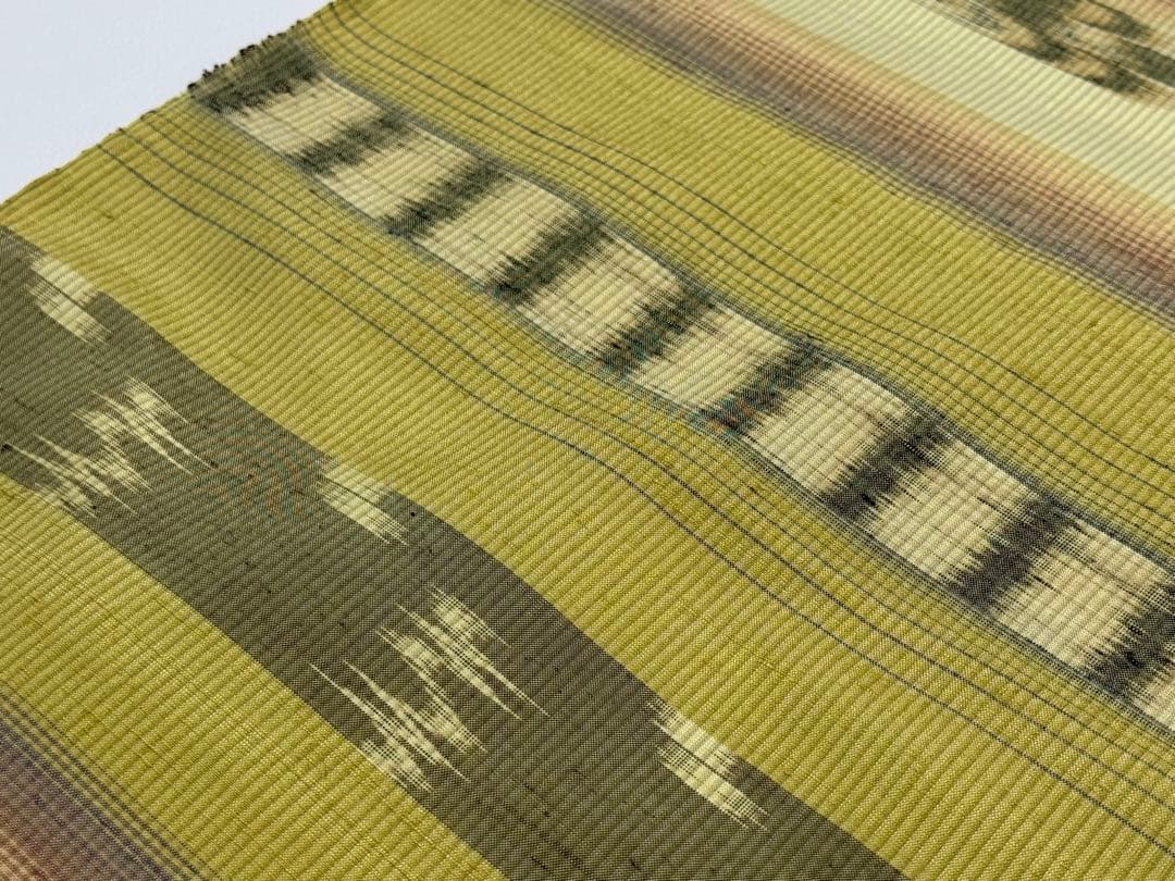 新品未使用　大城廣四郎 　琉球かすり　手織　本場琉球　大城一夫　反物　伝統工芸品