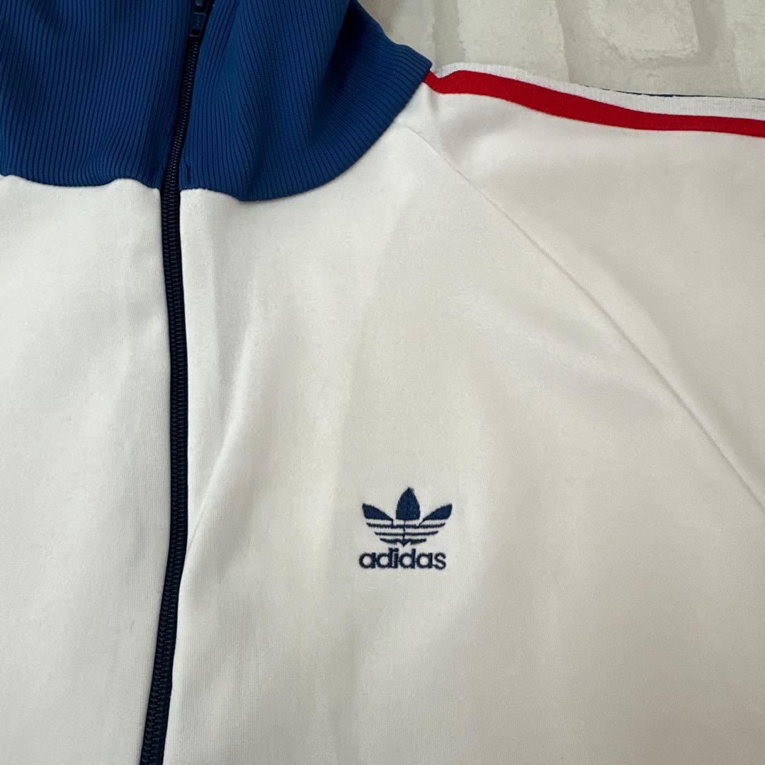 値下げ 70s アディダス OLD adidas トレフォイル 刺繍 ジャージ