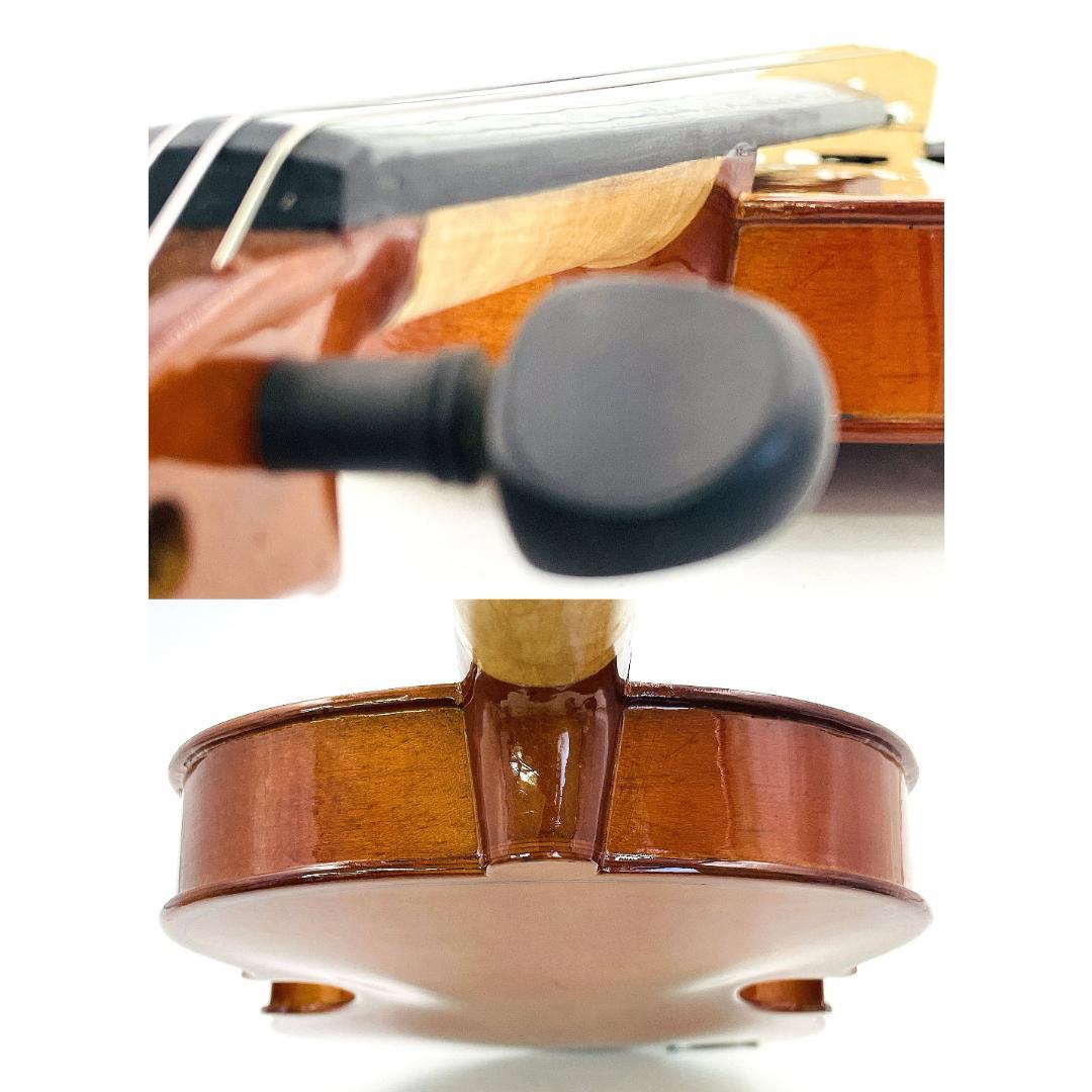【美品・整備品】ラベル無し バイオリン 4/4 フルサイズ 弓・ハードケース付き