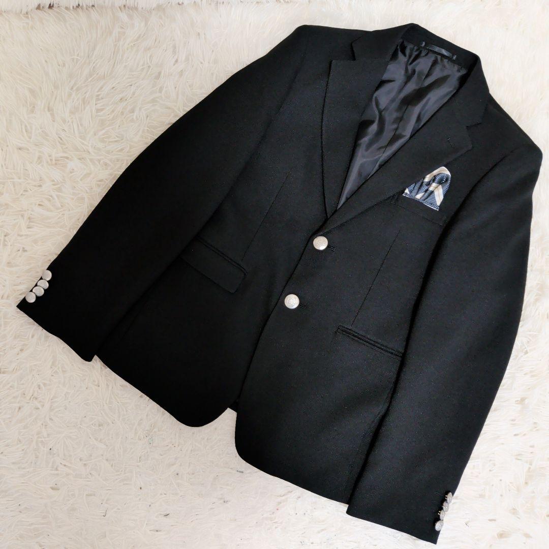 【極美品】ワンダーファクトリー スーツ 6点セット　ベスト　卒服　黒　160cm