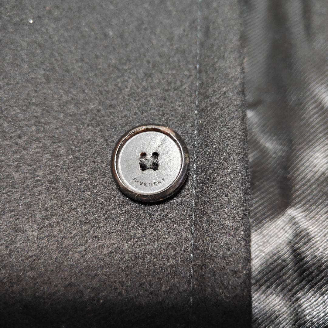 美品✨GIVENCHY スタンドカラー ウールコート ロング丈 ブラック 44
