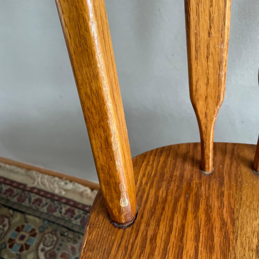 ①Shin Lee シンリー ダイニングチェア ウィンザーチェア　オーク材