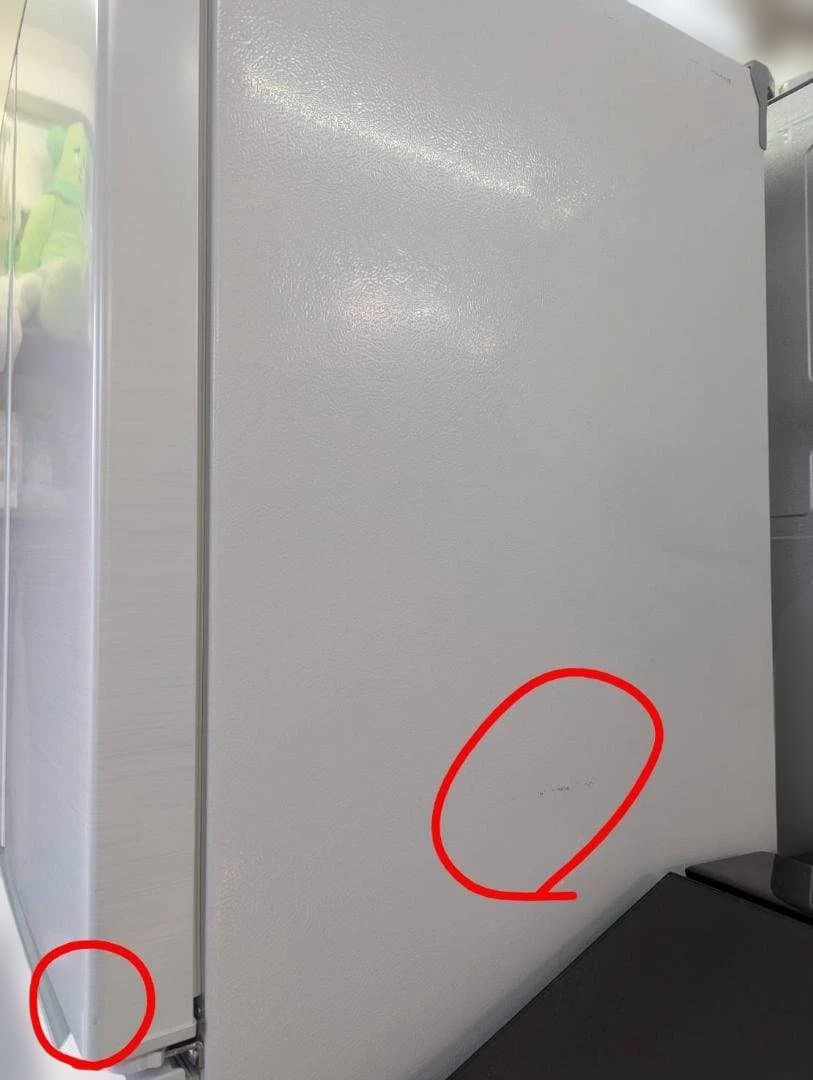 展示品 SHARP 429L 6ドア冷蔵庫 SJ-MF43M　展示による小傷あり