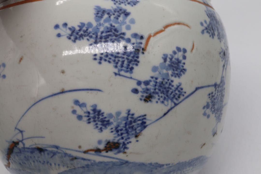 岐No58 染付　香炉　送料込み0504