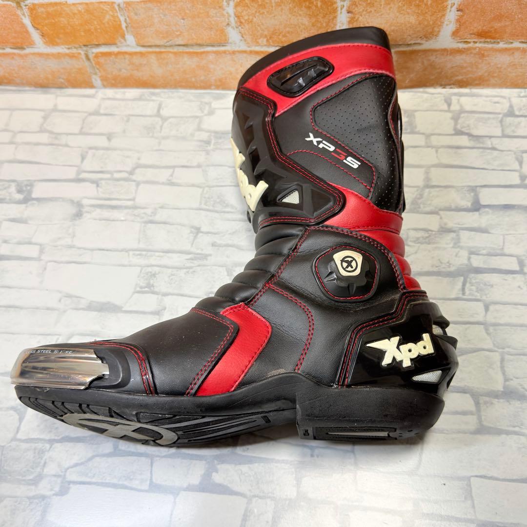 XPD XP3-S レーシングブーツ 靴 45 約28.5-29cm 赤 黒