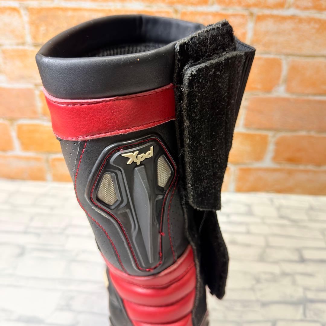 XPD XP3-S レーシングブーツ 靴 45 約28.5-29cm 赤 黒
