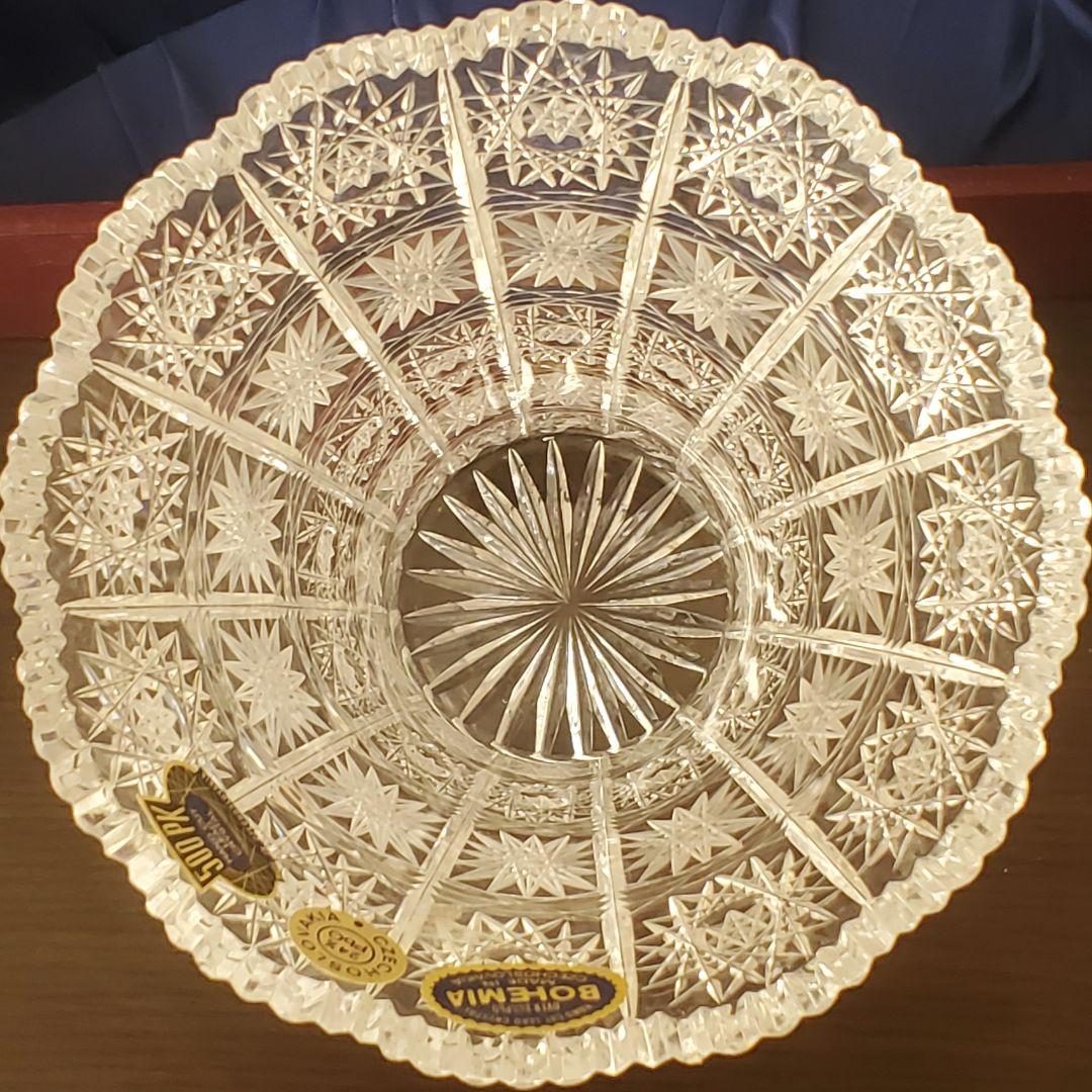 Bohemia glass ボヘミアグラス 花瓶 フラワーベース クリスタル