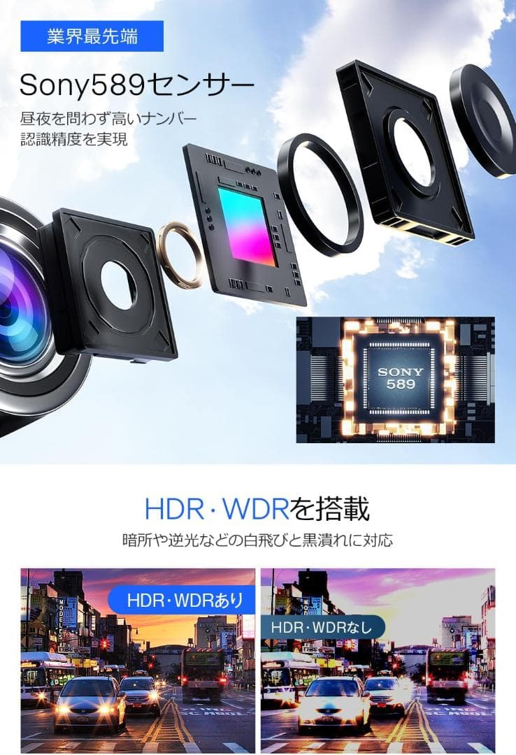 ドライブレコーダー ミラー型 4K高画質12インチIPS大画面&64GB