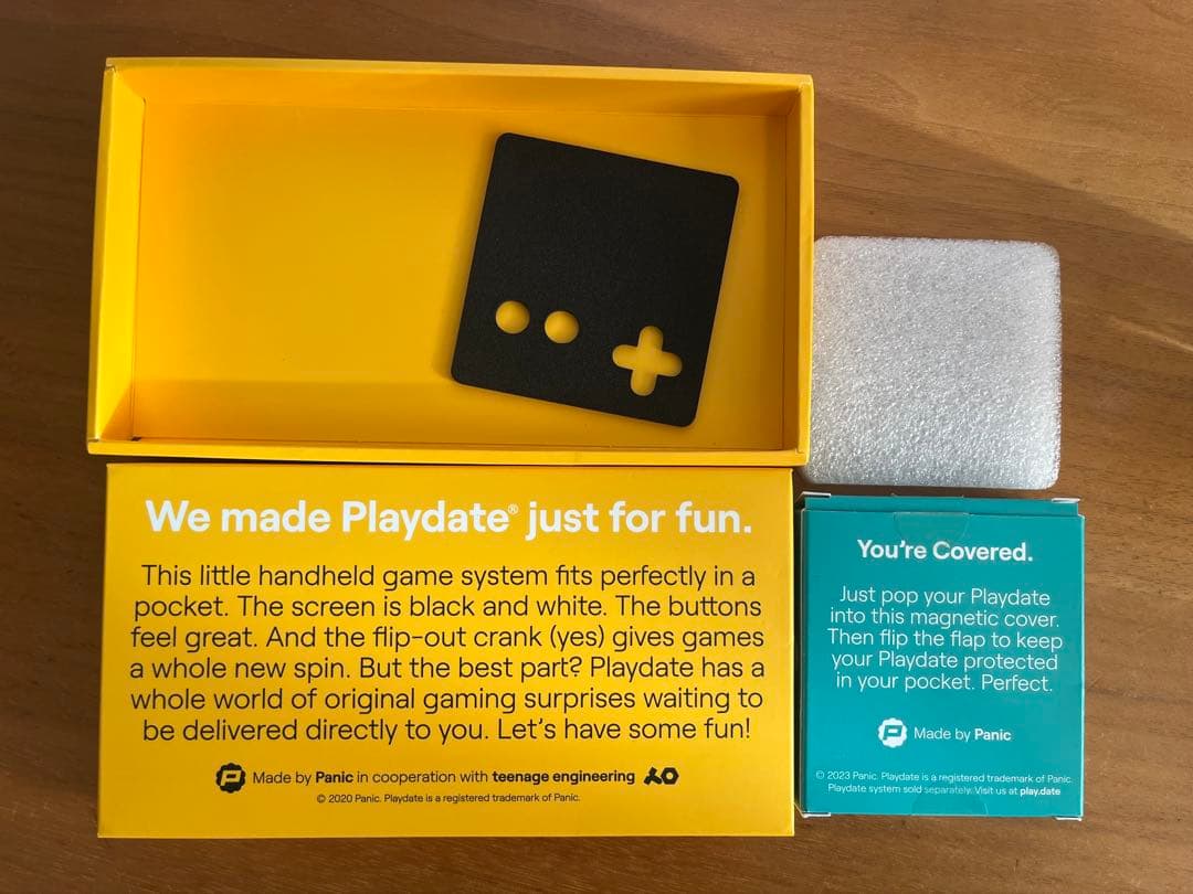 playdate 本体+カバーAqua