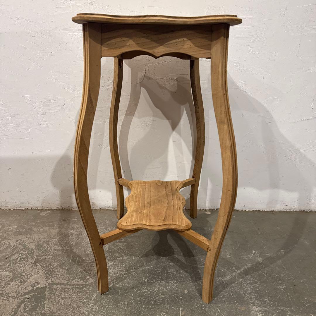 ヴィンテージ　木製サイドテーブル　剥離