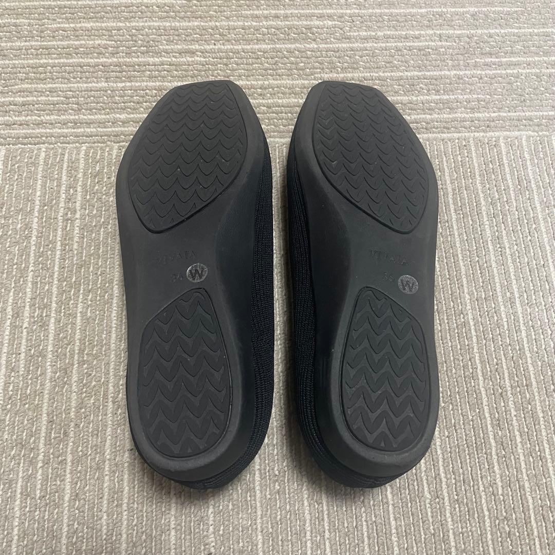 g*y様 VIVAIA スクエアトゥ エクストラワイド 超軽量 厚底 フラットシ