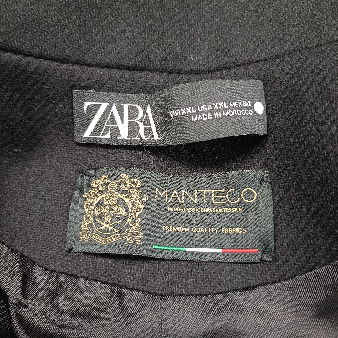 ザラ ZARA ナポレオンコート MANTECO 金ボタン ウールコート XXL