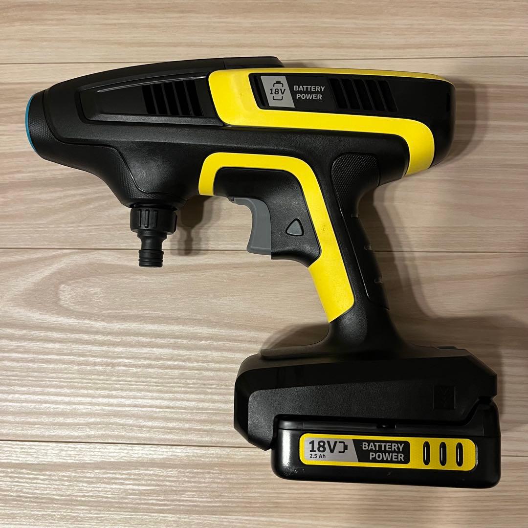 ケルヒャー KHB6 高圧洗浄機・バッテリー・急速充電器・ホース・バケツセット