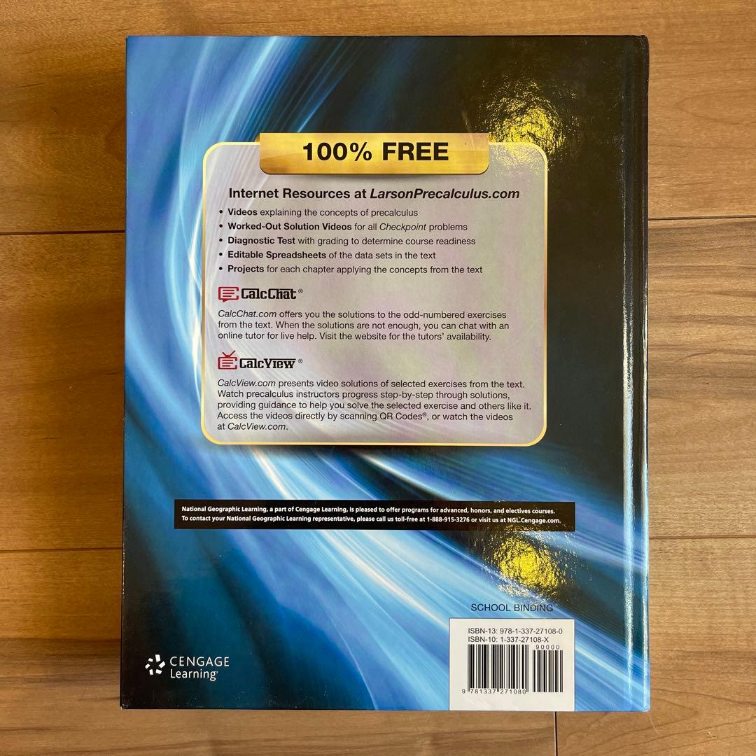 【未使用】Precalculus 10E 数学　洋書ハードカバー