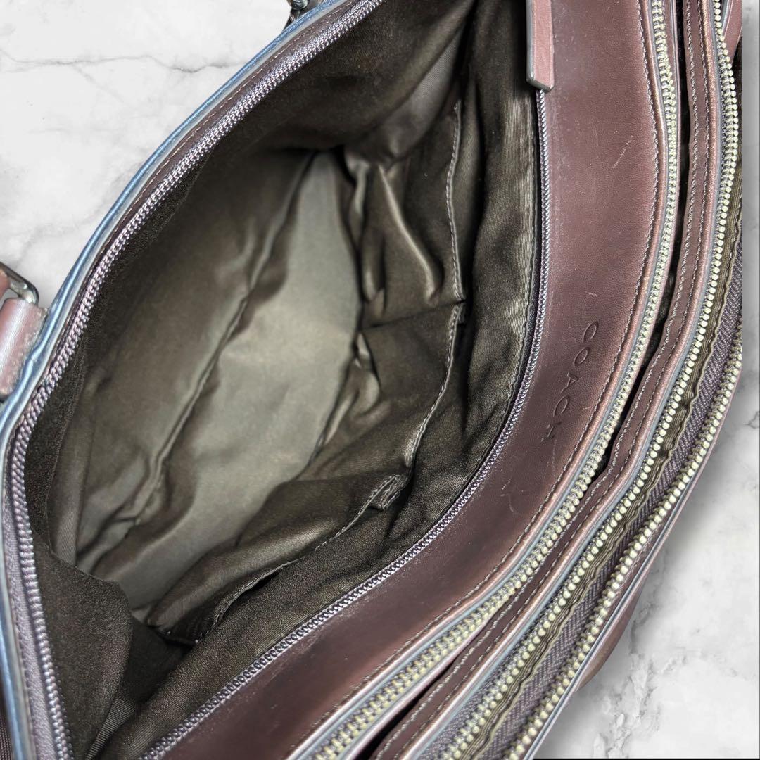 COACH コーチ メトロポリタン ビジネスバッグ ショルダーバッグ レザー