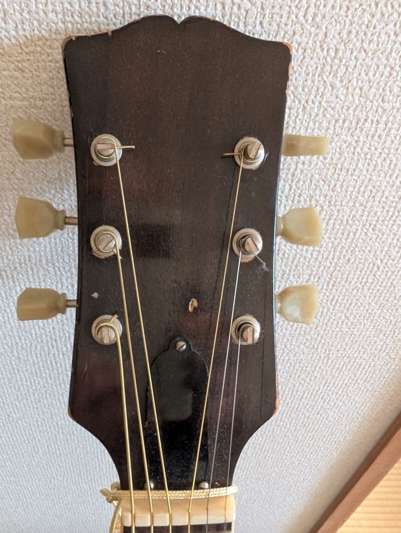 サンバースト アコースティックギター フルボディピックギターmontano昭和