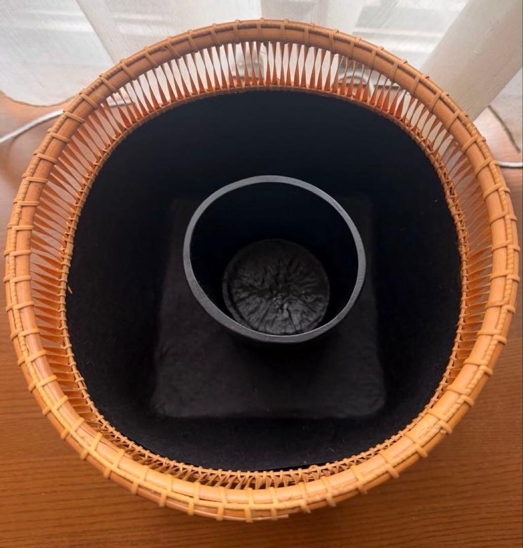 【未使用品】茶道具 炭道具　竹秀斎　淡々斎好写　清風篭 清風籠　炭斗 花入