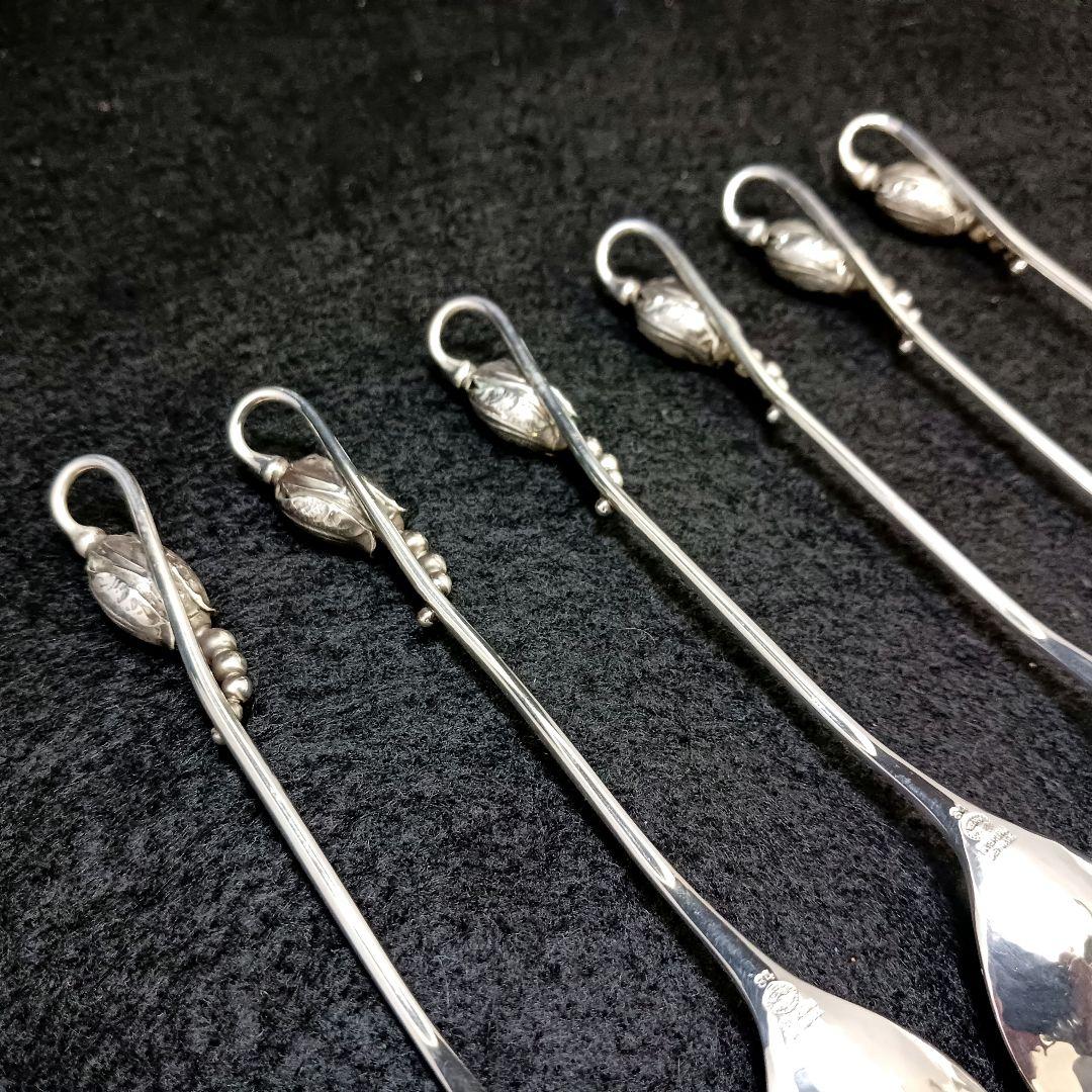 Y2126 ジョージジェンセン ブロッサム スプーン6本 シルバー925　ma