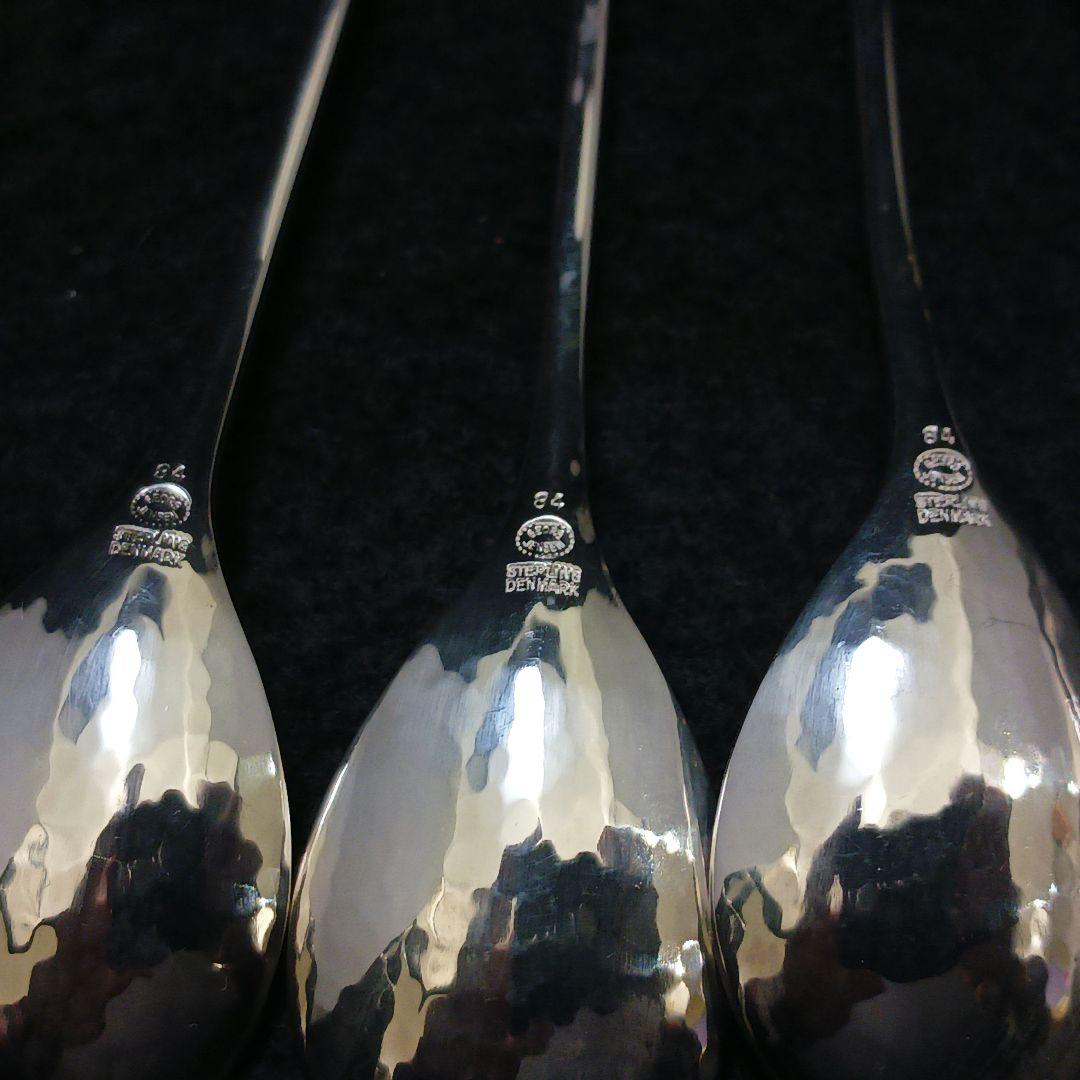 Y2126 ジョージジェンセン ブロッサム スプーン6本 シルバー925　ma