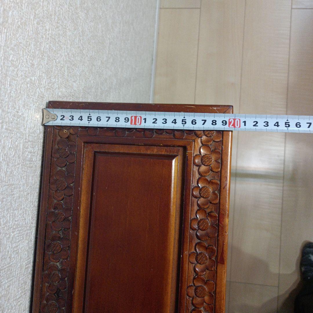 希少レア　アンティーク　木製 彫刻入り CD/DVD収納キャビネット/スタンド