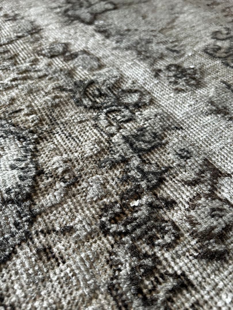 レア　ニュートラルカラー　シャビーシック　オーバーダイ　トルコヴィンテージラグ