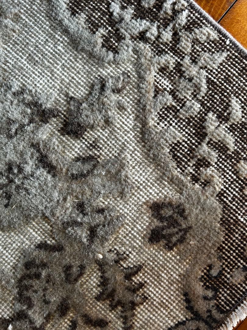 レア　ニュートラルカラー　シャビーシック　オーバーダイ　トルコヴィンテージラグ