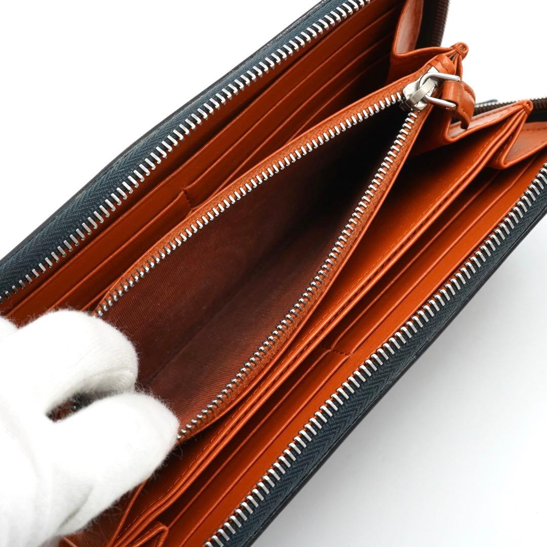 ✨極美品・希少デザイン✨　プラダ　長財布　カナパ　サフィアーノレザー　バイカラー