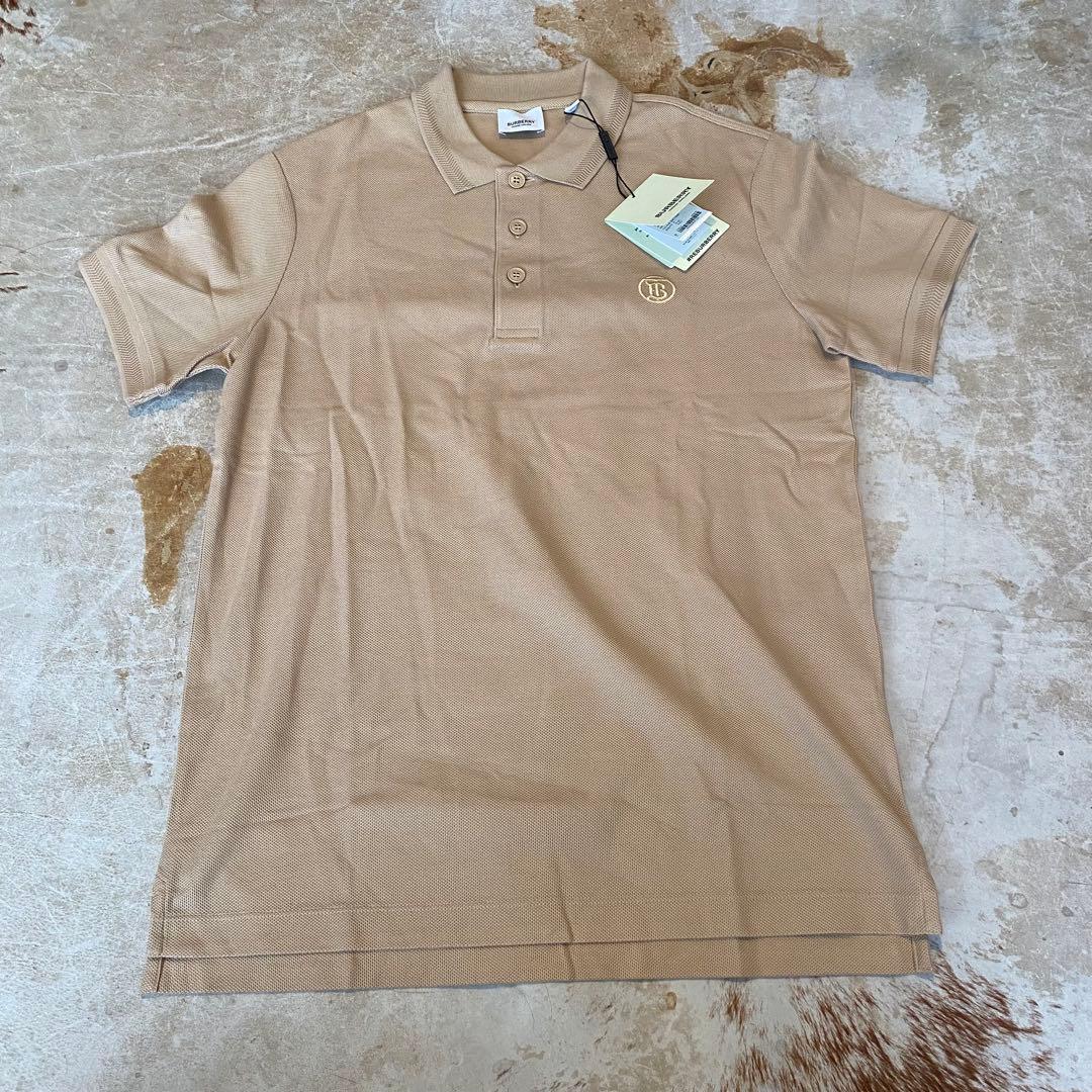 新品 BURBERRY LONDON ベージュ ポロシャツ S バーバリー