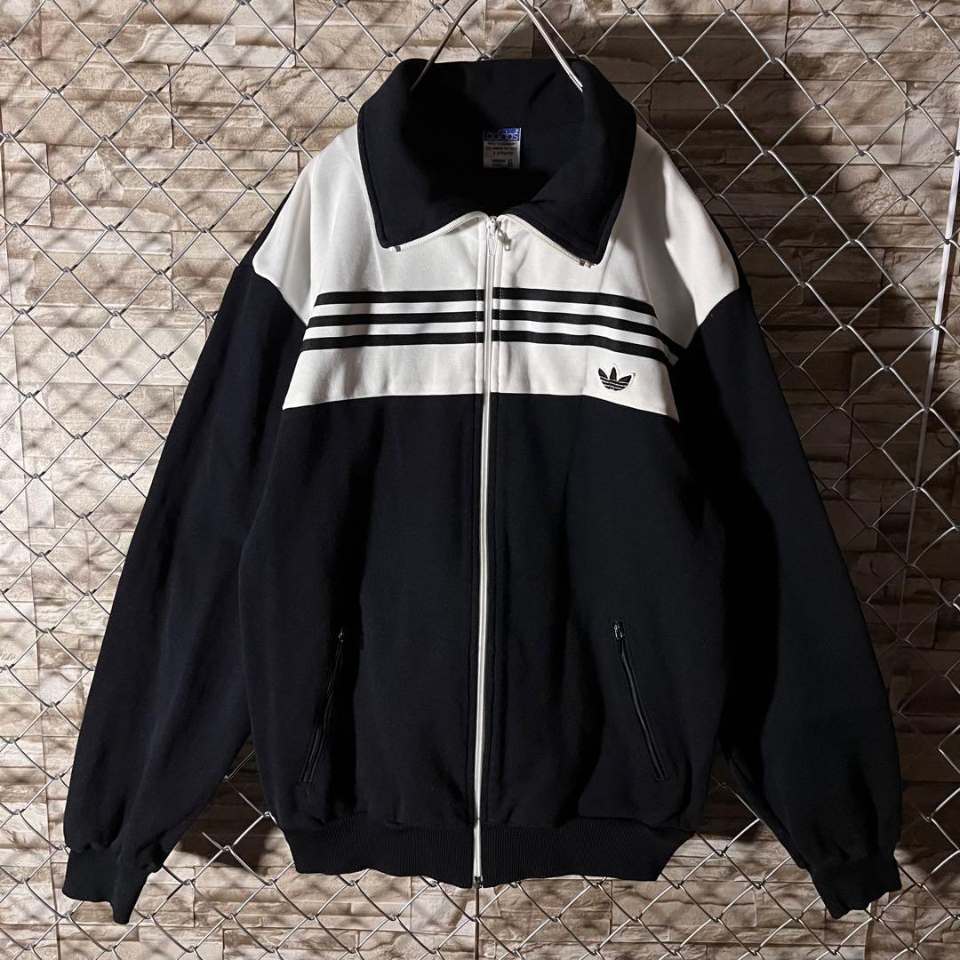 【激レア】80s アディダス　トラックジャケット　西ドイツ　デサント　サイズ6