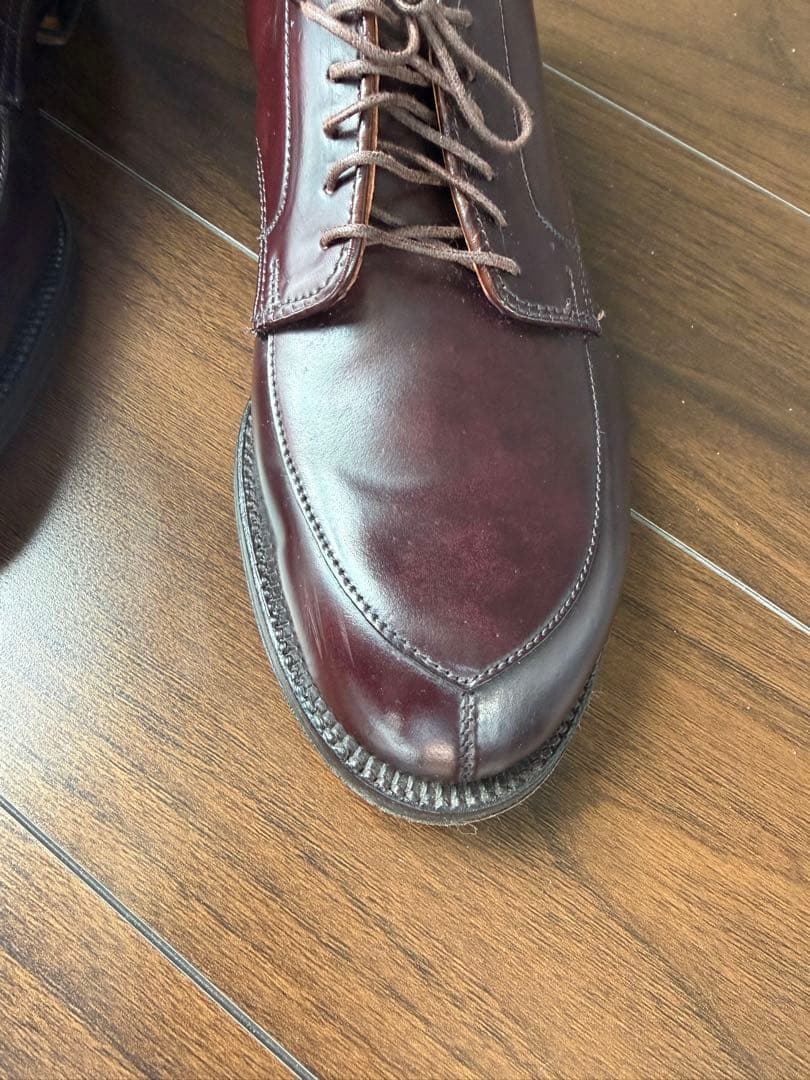 専用Alden バーガンディVチップ　コードバン　ドレスシューズ6 1/2インチ
