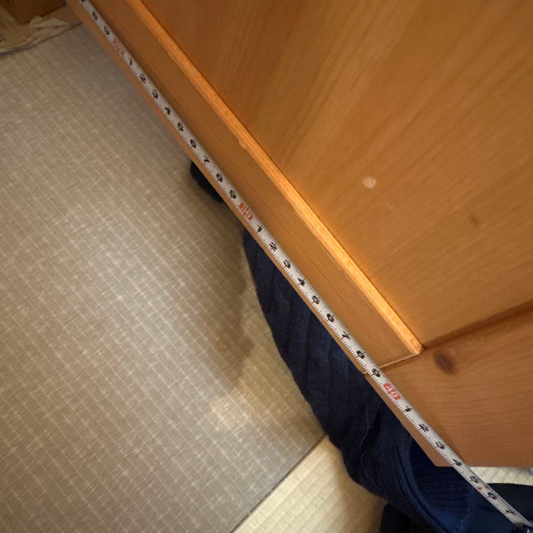 ナチュラルウッド 食器棚 引き出し付き