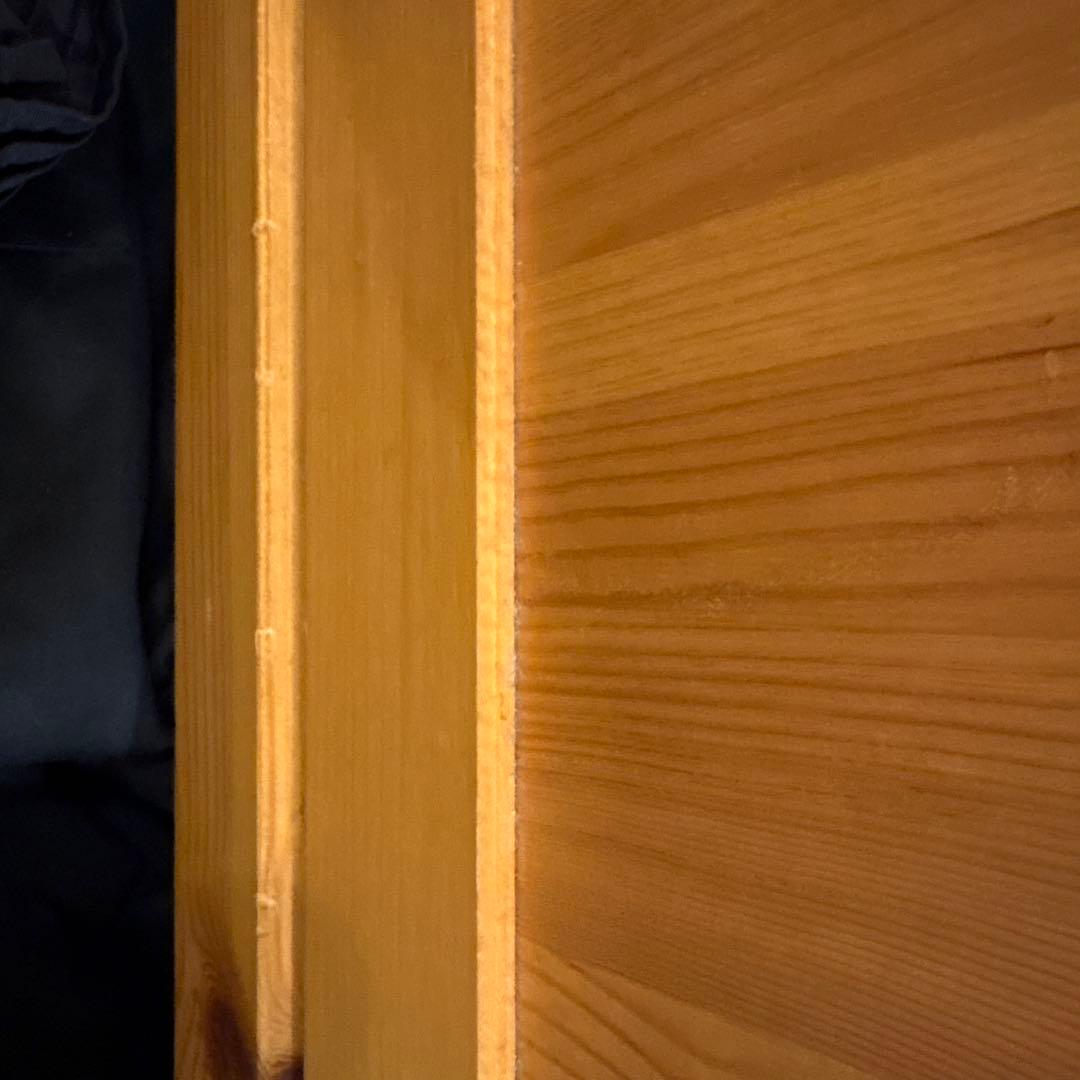 ナチュラルウッド 食器棚 引き出し付き