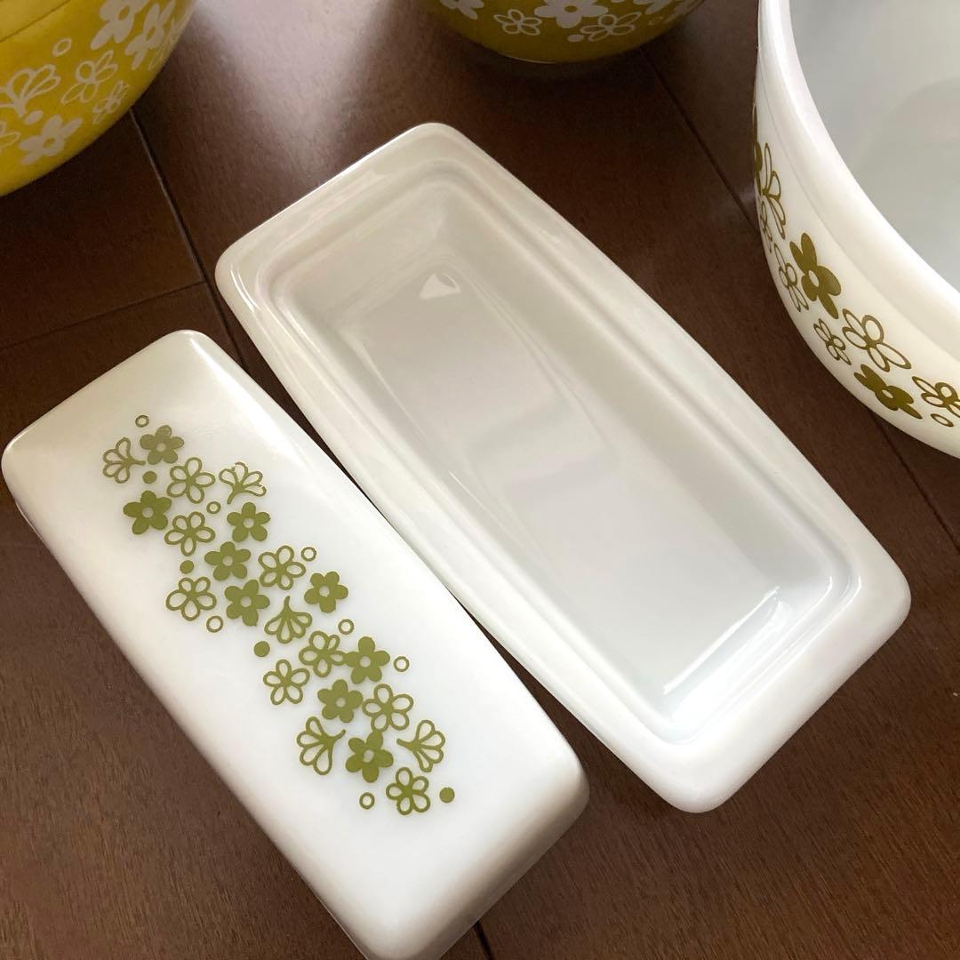 【レア】オールドパイレックス スプリングブロッサム ボウル4＆バターディッシュ