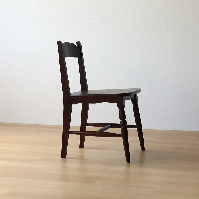 アンティーク 北海道民芸 チェア 小イス カバサクラ材 古家具 無垢材