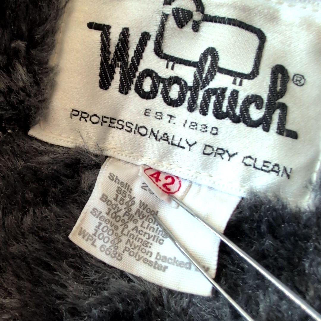 70s ビンテージ ウールリッチ ウールジャケット チェック 裏ボア 古着 L