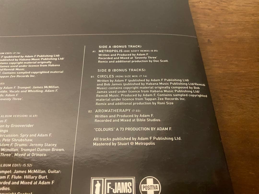 Adam F – Colours【2LP+12inch】