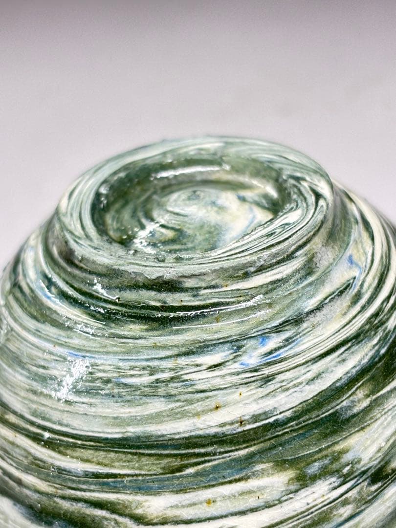 人間国宝『松井康成』造 練上酒呑 共箱 ぐい呑 盃 酒器 酒杯 本物保証