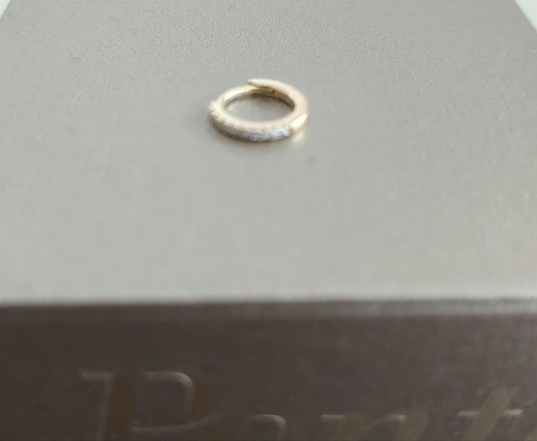 ととろ①　ポンテヴェキオ　K18YGダイヤモンドピアス