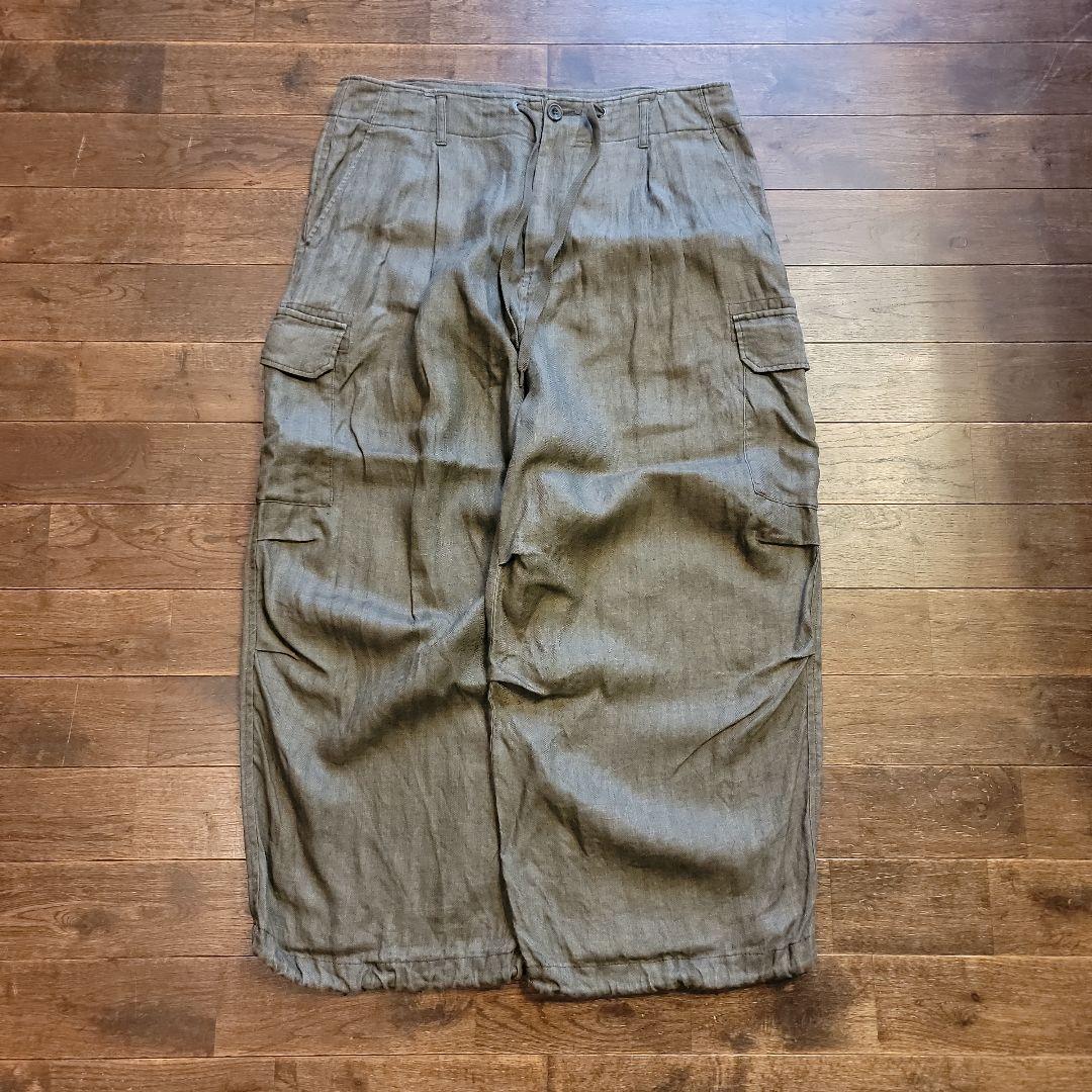 とも journalstandard luxe リネンヘリンカーゴパンツ