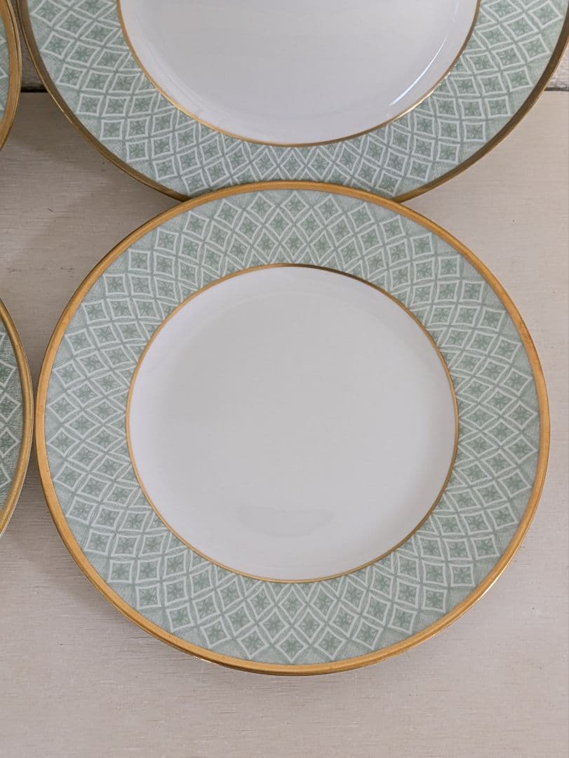 ウォーターフォード　英国製　フィッツパトリックグリーン　大皿2+中皿4　未使用品