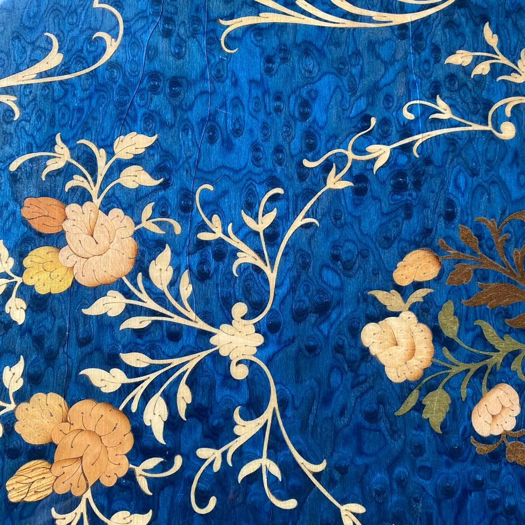 ❤️イタリア家具　ドマン　ブルー象嵌テーブル