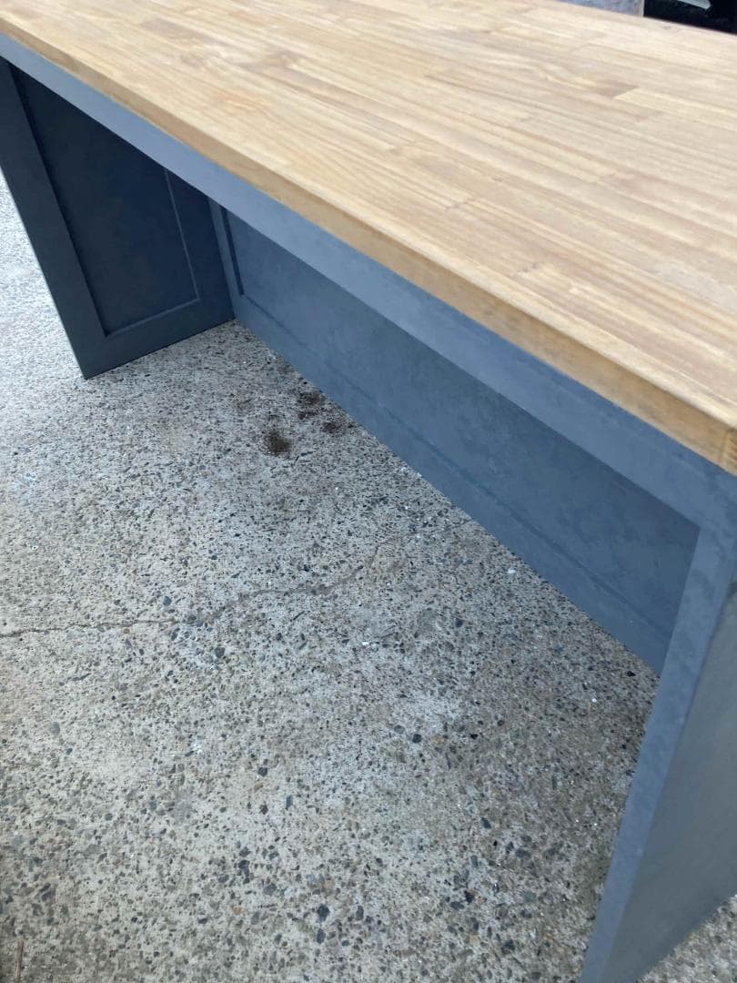 DW★受注製作★グレー☆レジカウンターテーブル【1200】カントリー家具