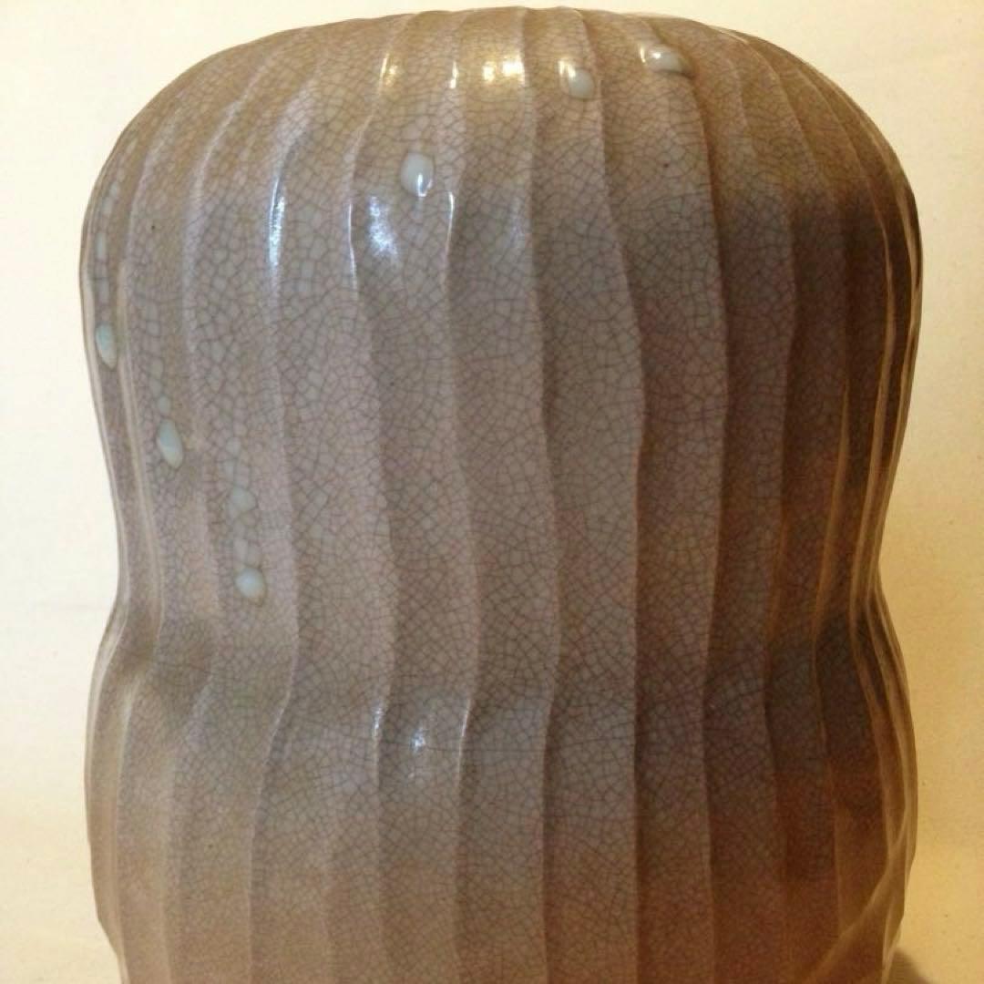 希少！経年70年以上 萩焼 だるま火鉢 手火鉢 手炙り 手炉 陶器 茶道具 花器