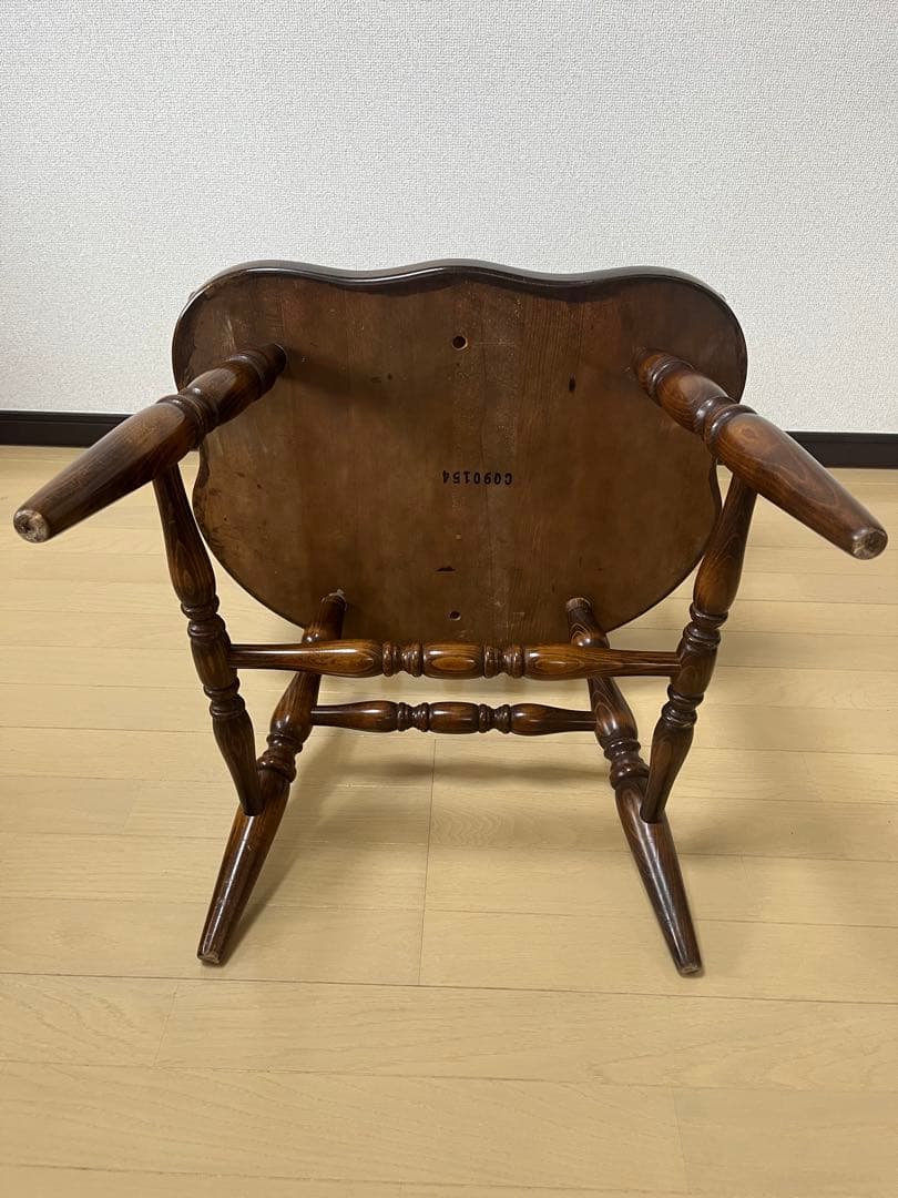 飛騨産業　キツツキ　木製　アームチェア　USED ④