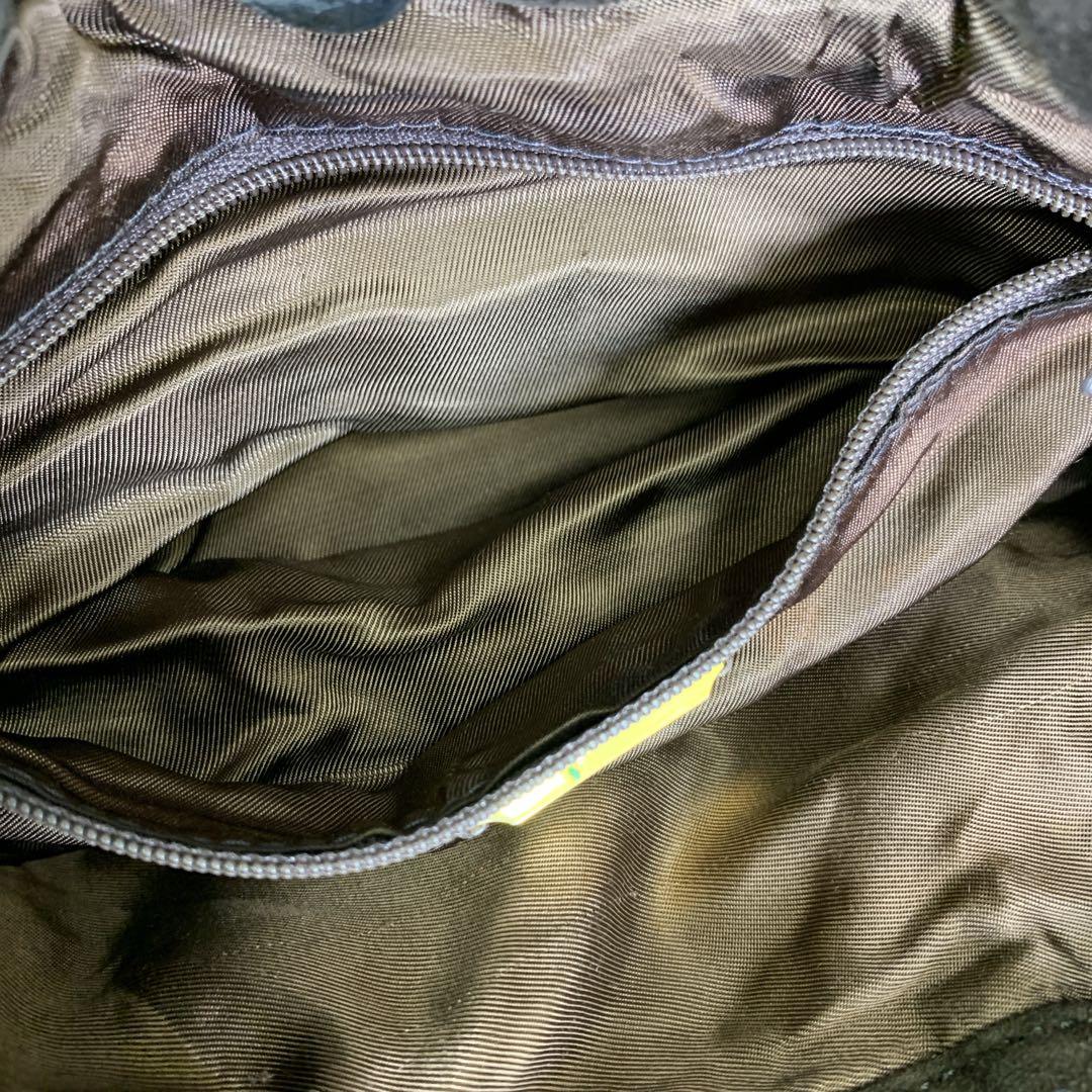 希少　オールド　LOEWE　ロエベ　スエードショルダーバッグ　ブラウン　巾着