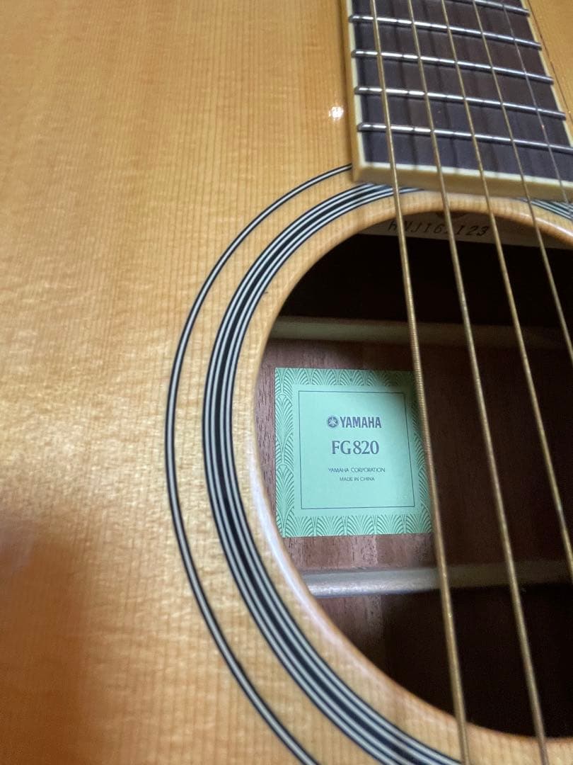 Yamaha FG820アコースティックギター　ナチュラルカラー