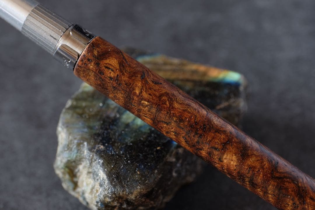 PG5木軸カスタム0226　高村杢工房 製図用シャープペンシル　バチックマンゴー